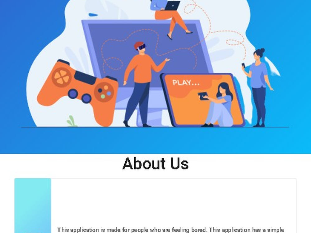 Project game with website App