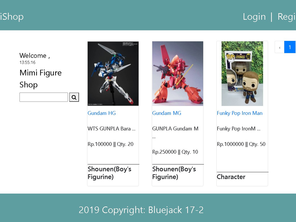 Project E-commerce with website App